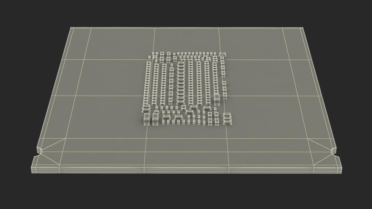 3D Central Processing Unit model