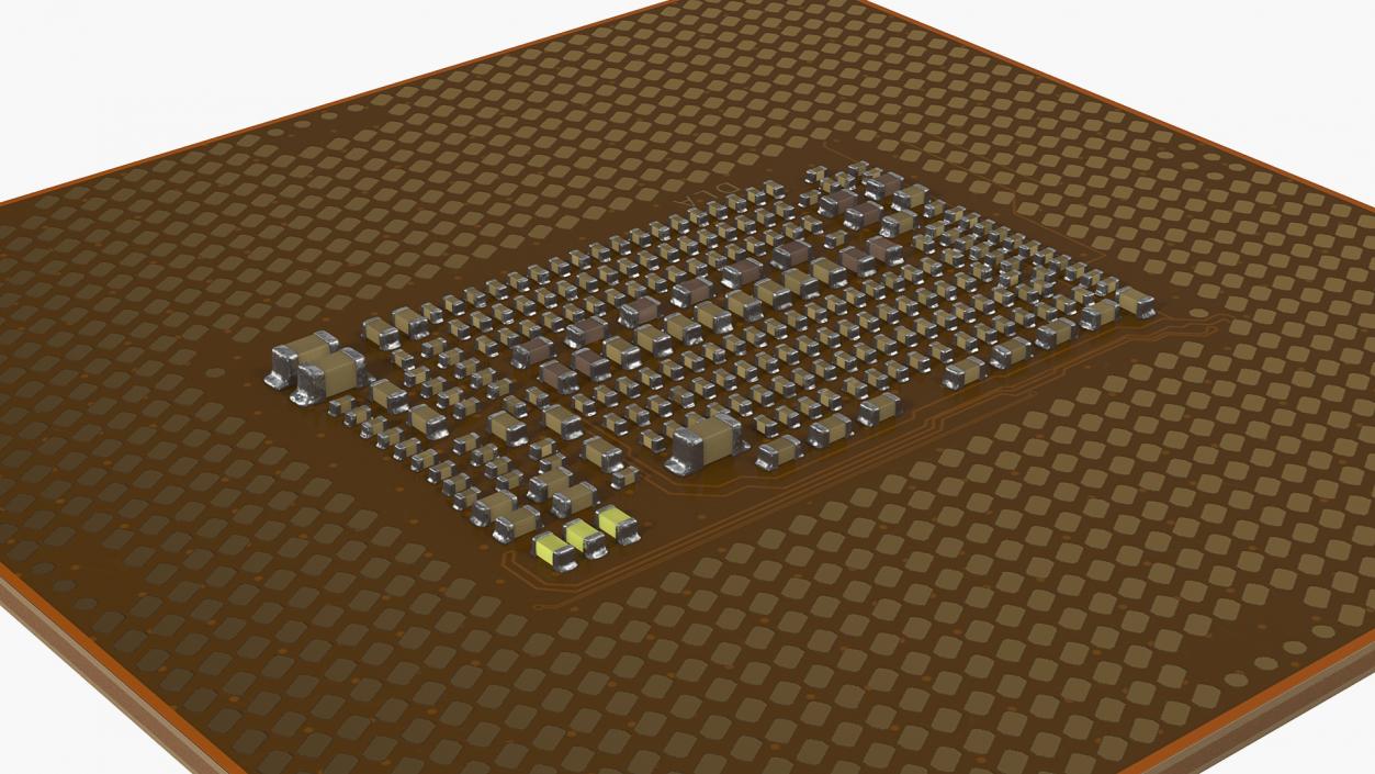 3D Central Processing Unit model