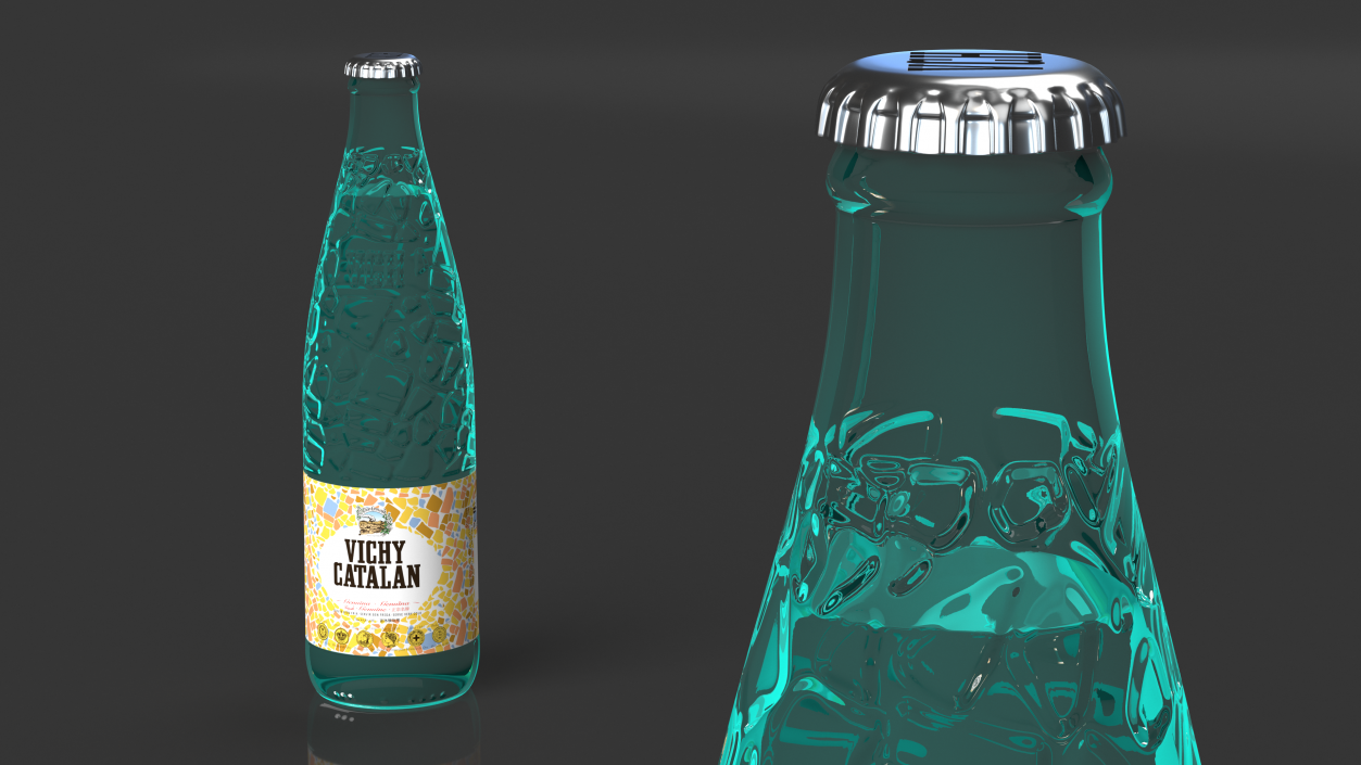 Vichy Catalan Mineral Water Bottle 3D model