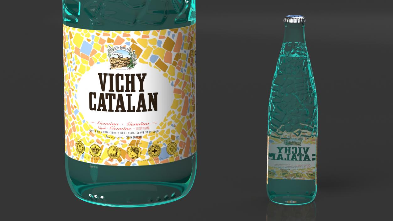 Vichy Catalan Mineral Water Bottle 3D model