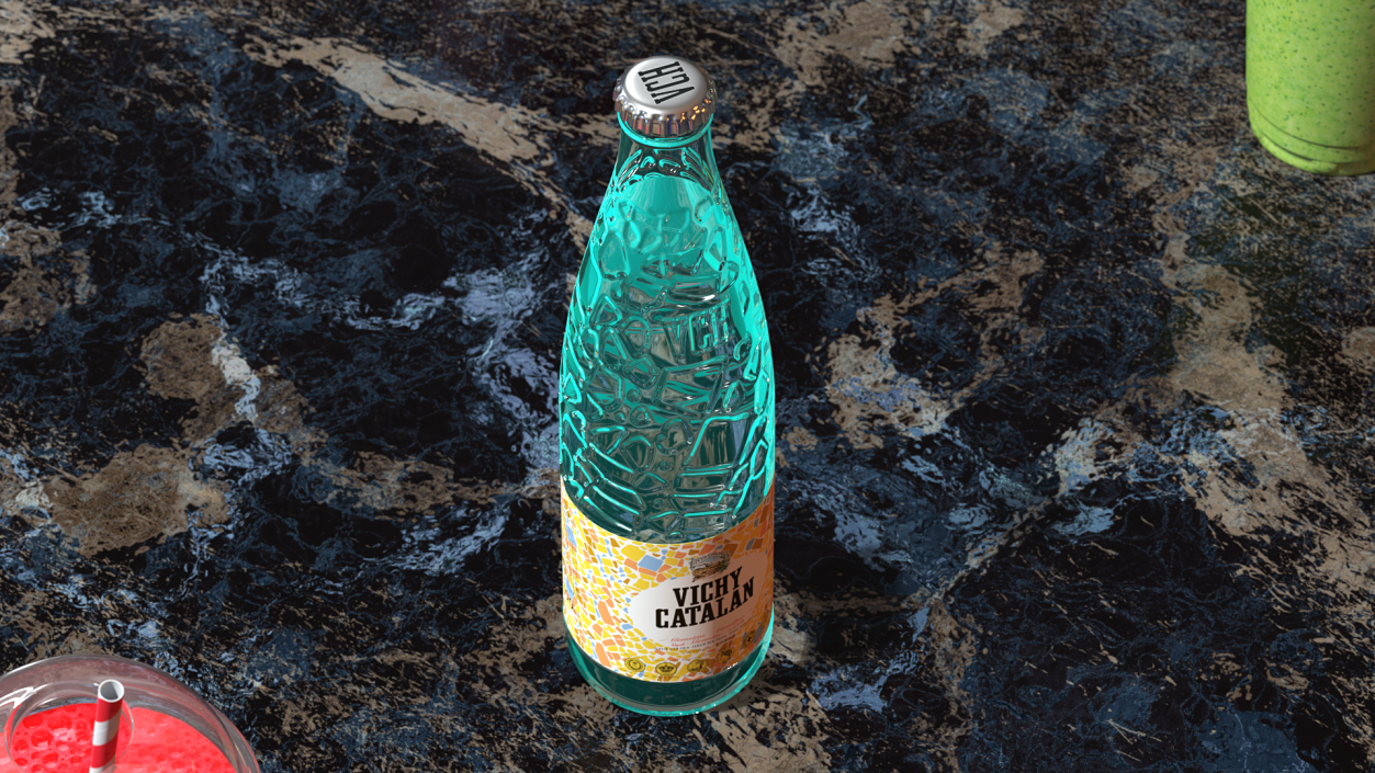 Vichy Catalan Mineral Water Bottle 3D model