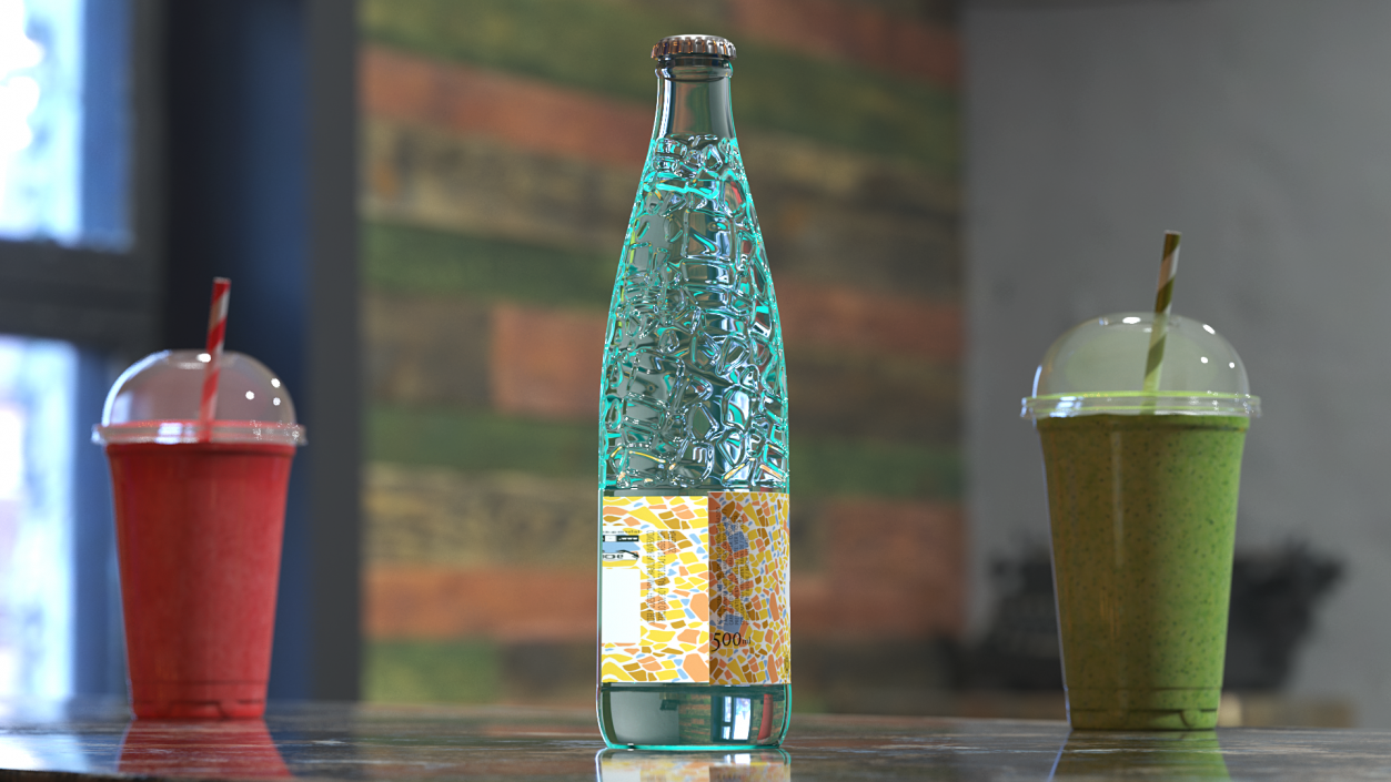 Vichy Catalan Mineral Water Bottle 3D model