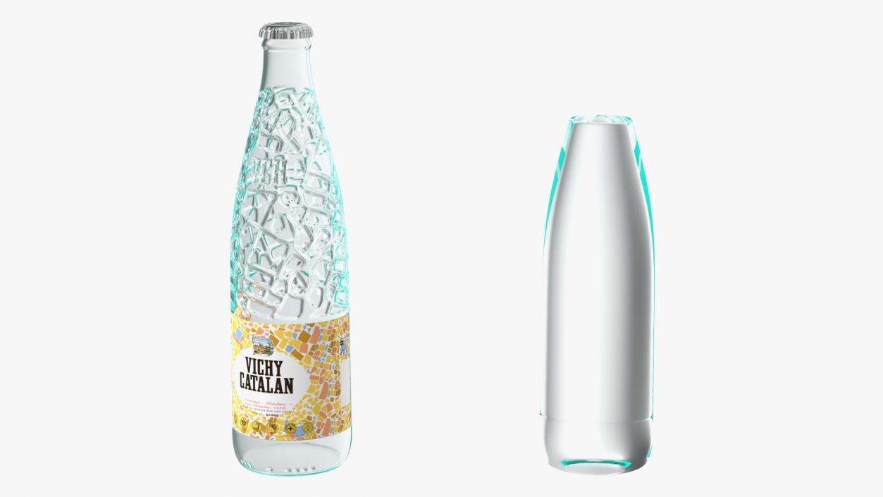 Vichy Catalan Mineral Water Bottle 3D model