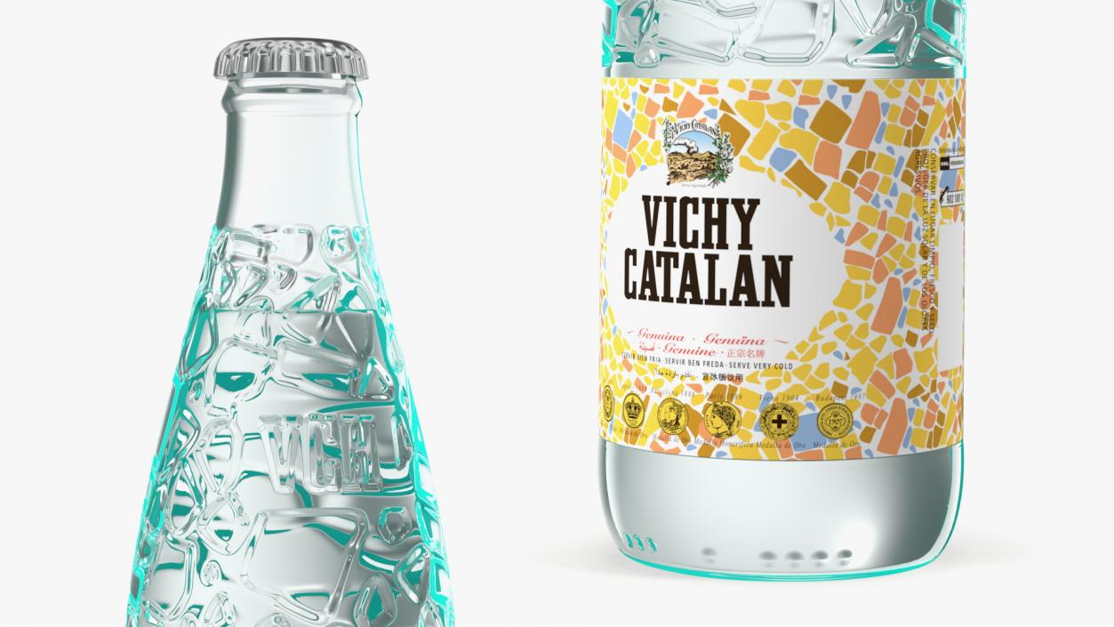 Vichy Catalan Mineral Water Bottle 3D model