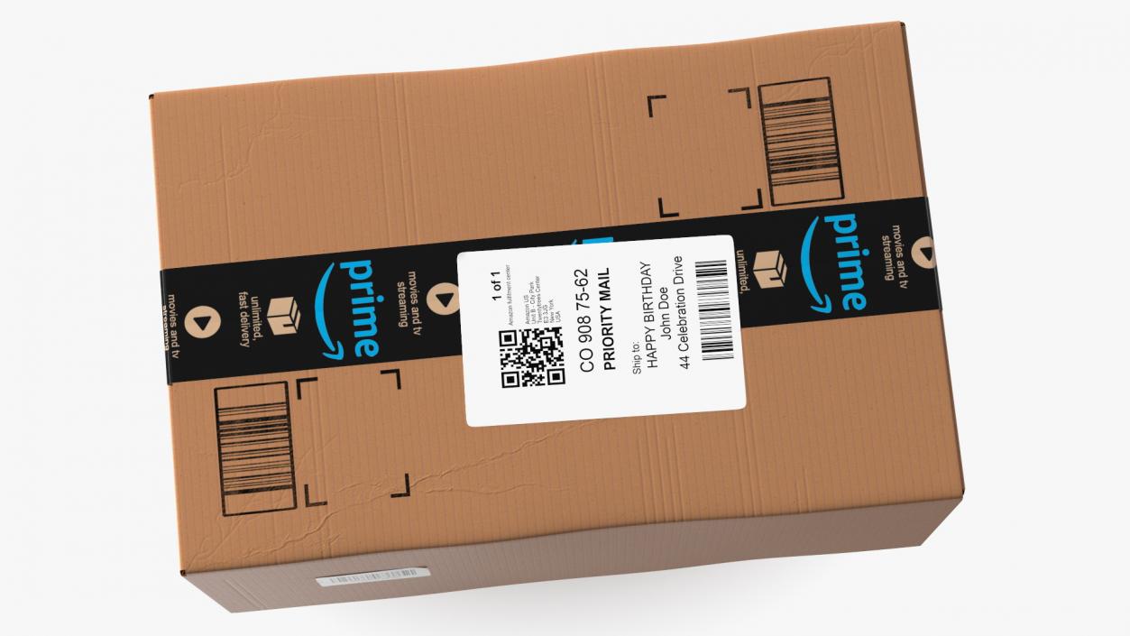 Amazon Parcels Box 41x26x20 3D