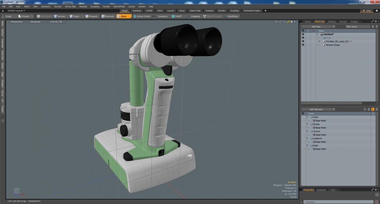 3D Portable Slit Lamp model