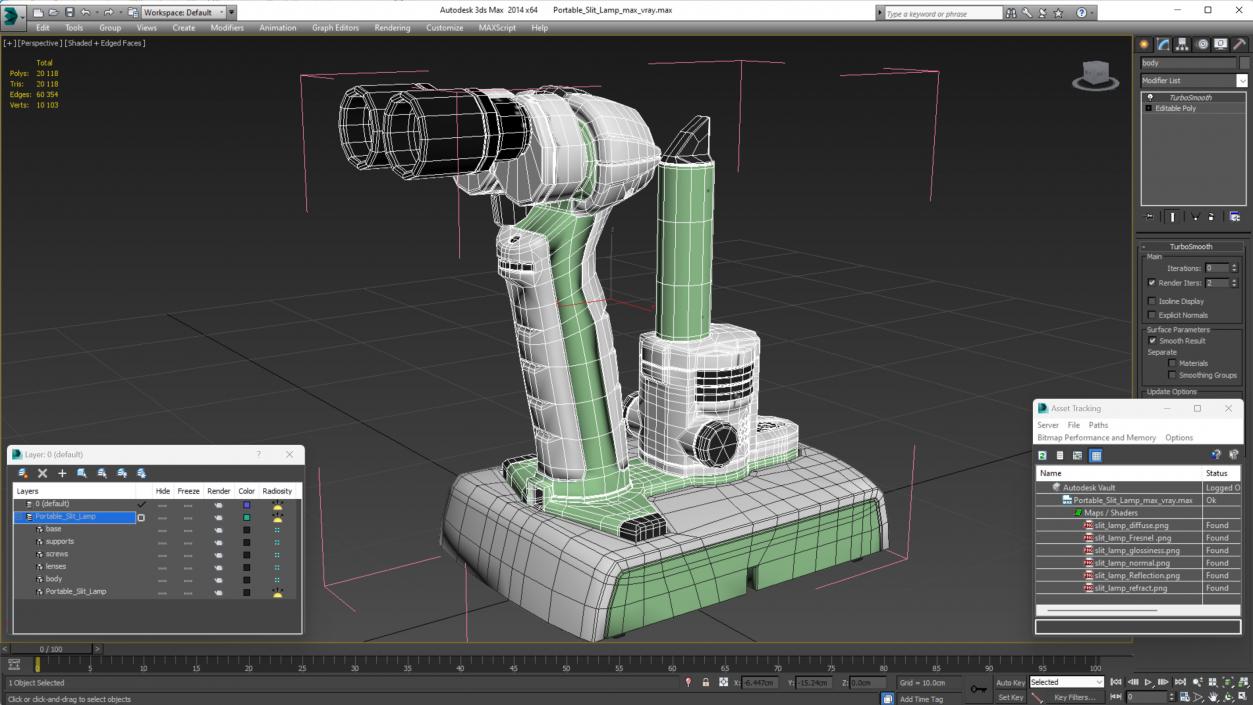 3D Portable Slit Lamp model