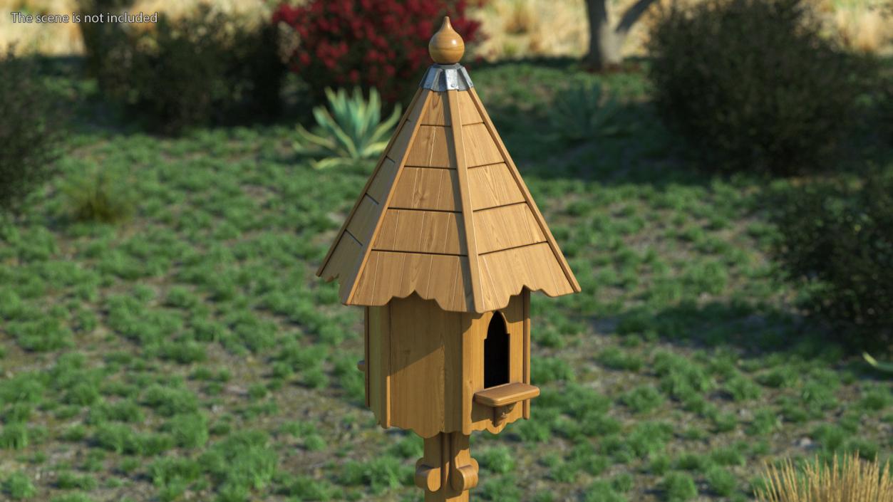 Windsor Two Nest Dovecote Wooden 3D