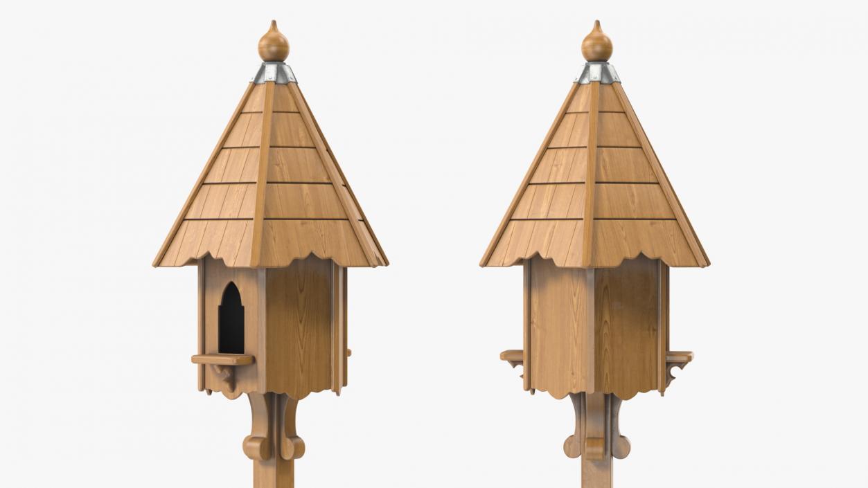 Windsor Two Nest Dovecote Wooden 3D