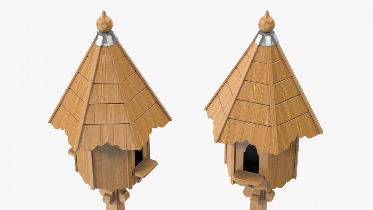 Windsor Two Nest Dovecote Wooden 3D