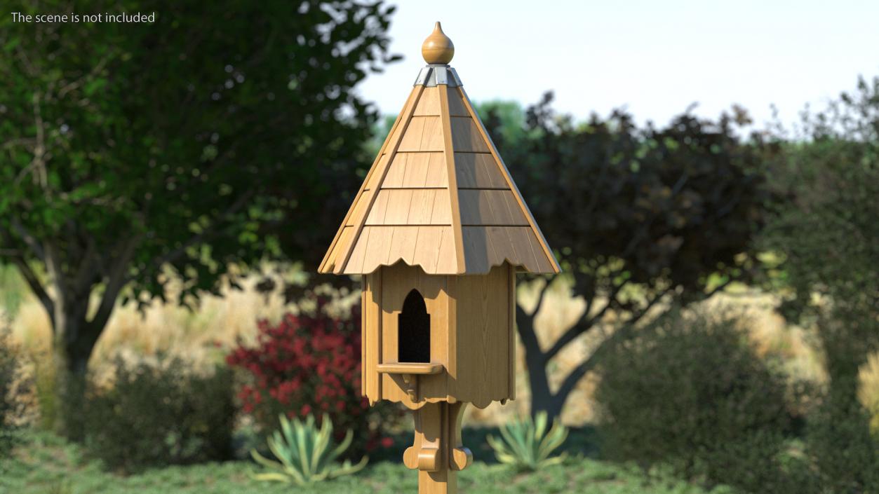 Windsor Two Nest Dovecote Wooden 3D