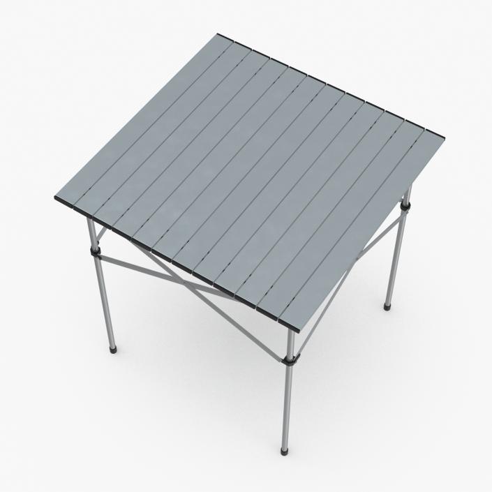 Aluminum Picnic Table Folding 3D model