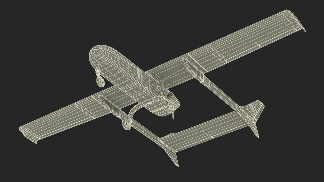 3D Mugin 5 UAV Rigged model