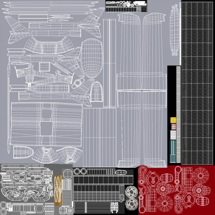 3D Mugin 5 UAV Rigged model