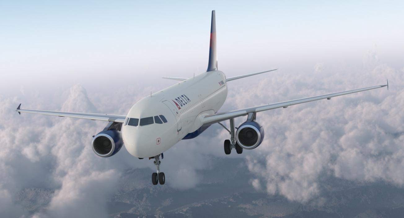 Airbus A320 Delta Air Lines 3D