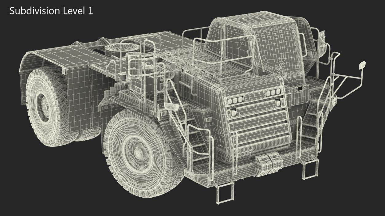 3D Heavy Duty Bare Chassis Clean Rigged