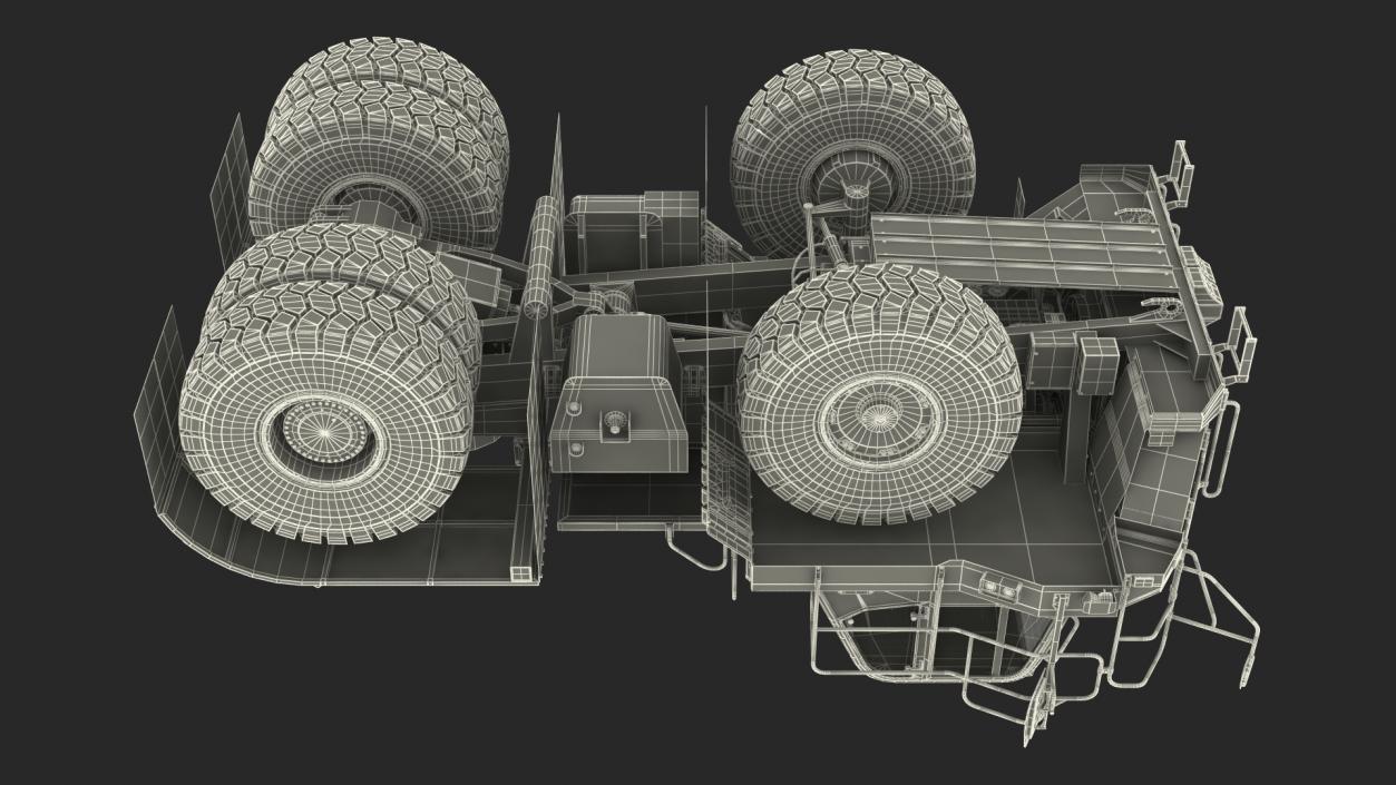 3D Heavy Duty Bare Chassis Clean Rigged