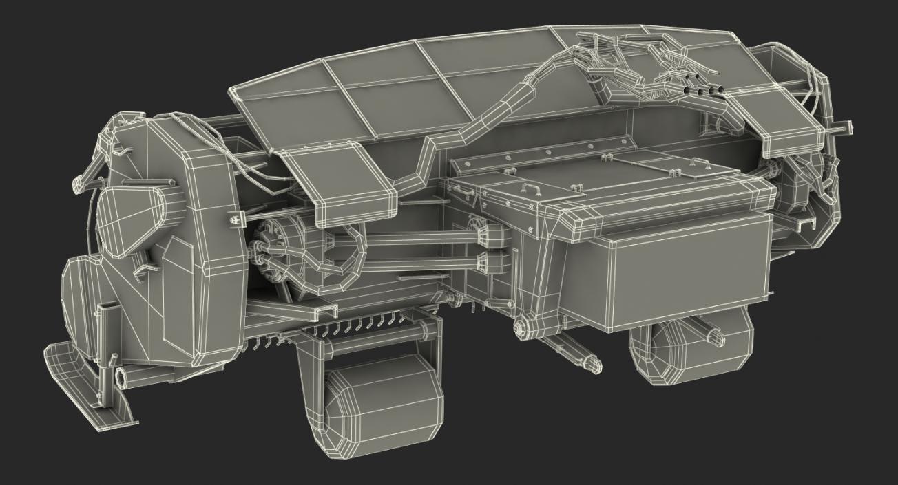 3D Combine Harvester Draper Header