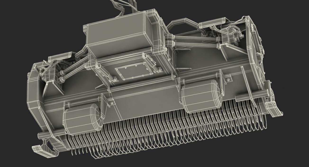 3D Combine Harvester Draper Header