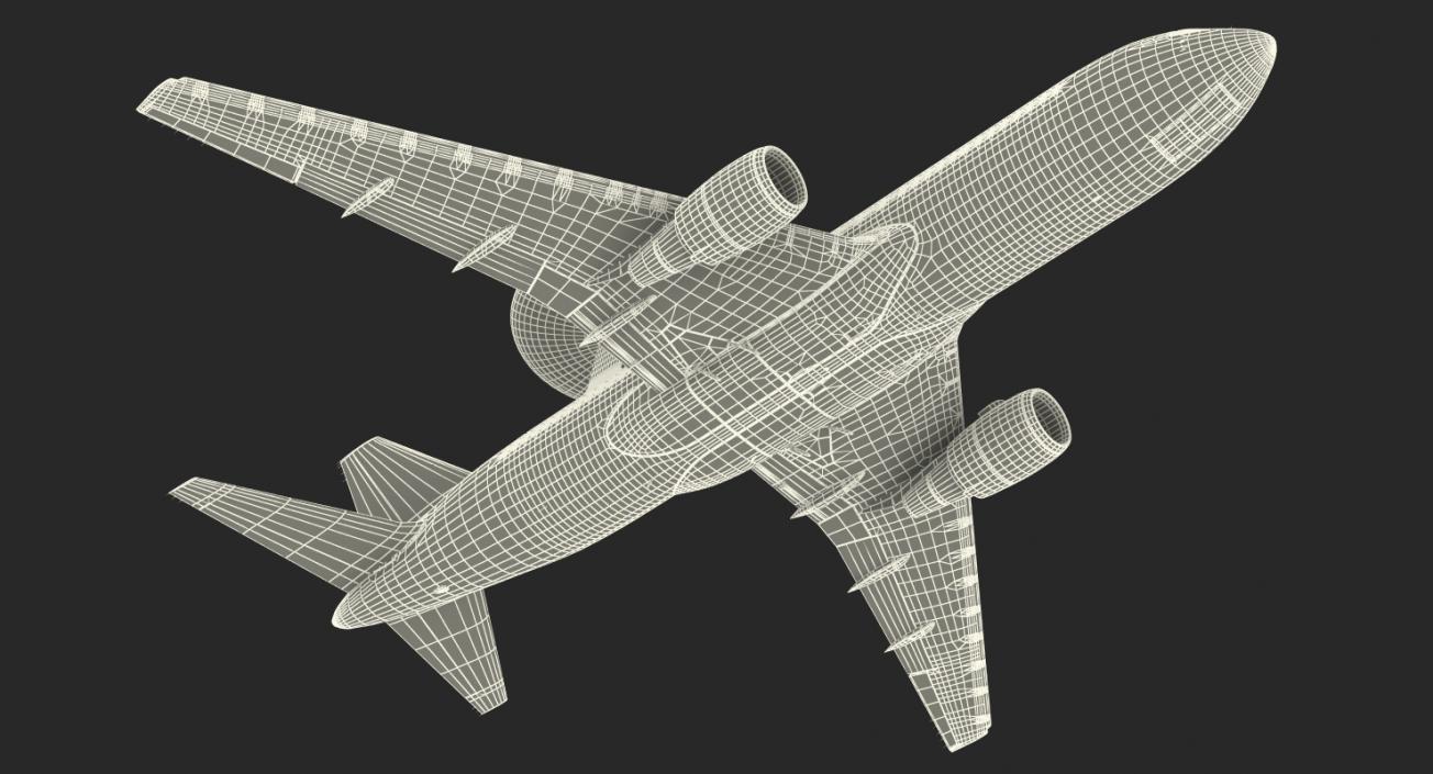 Boeing E767 AWACS Rigged 3D model