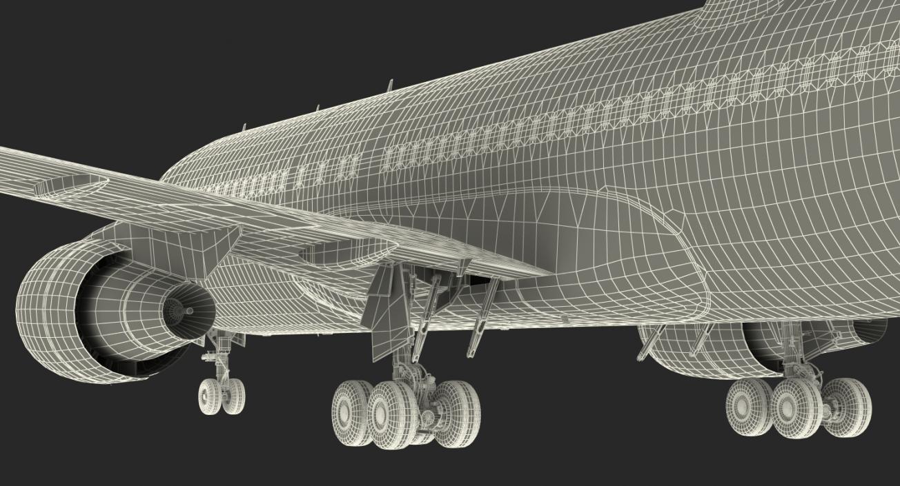 Boeing E767 AWACS Rigged 3D model