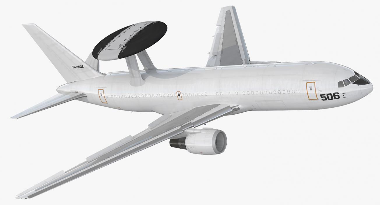 Boeing E767 AWACS Rigged 3D model