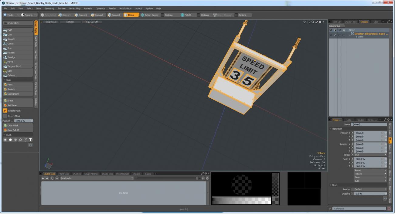 Decatur Electronics Speed Display Dolly 3D model