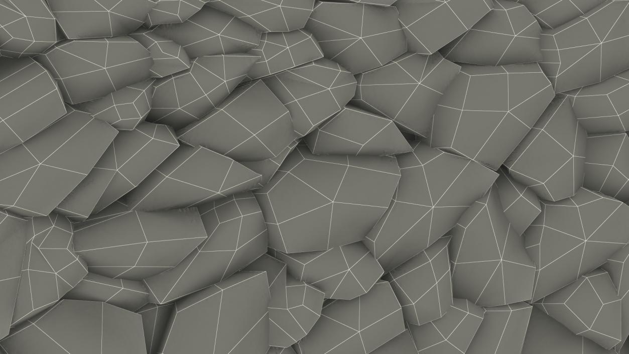 Stone Block Fence 3D