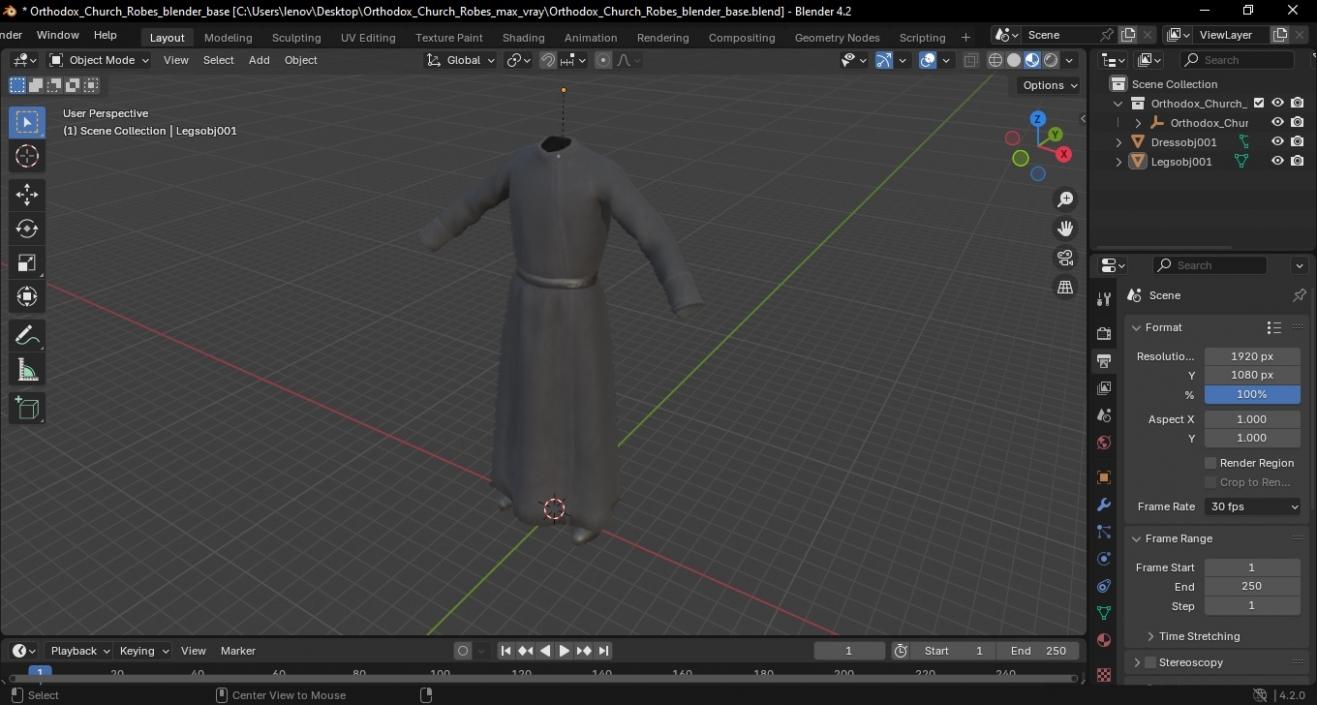 3D Orthodox Church Robes