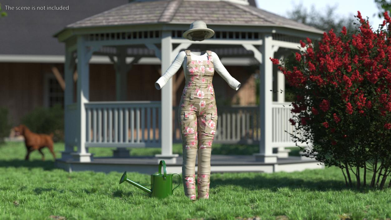 Women Gardener Clothes 3D