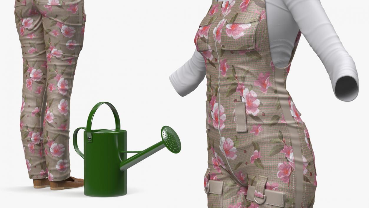 Women Gardener Clothes 3D