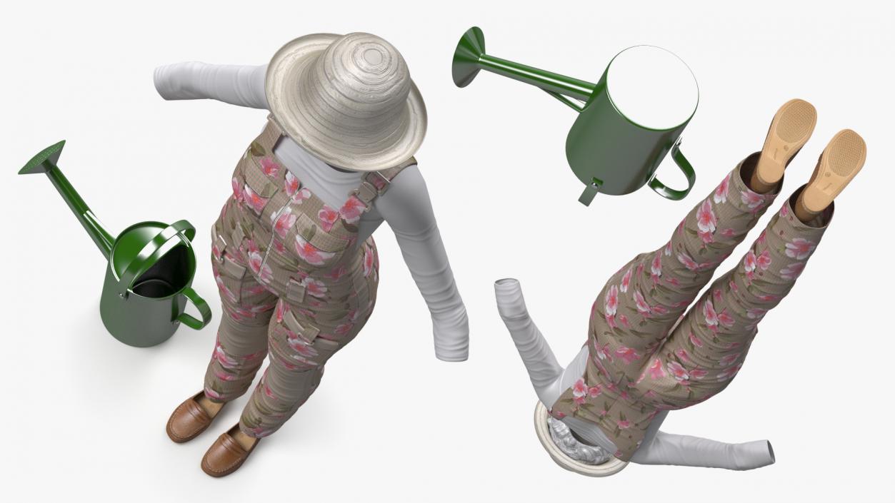 Women Gardener Clothes 3D