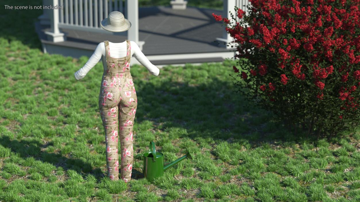 Women Gardener Clothes 3D