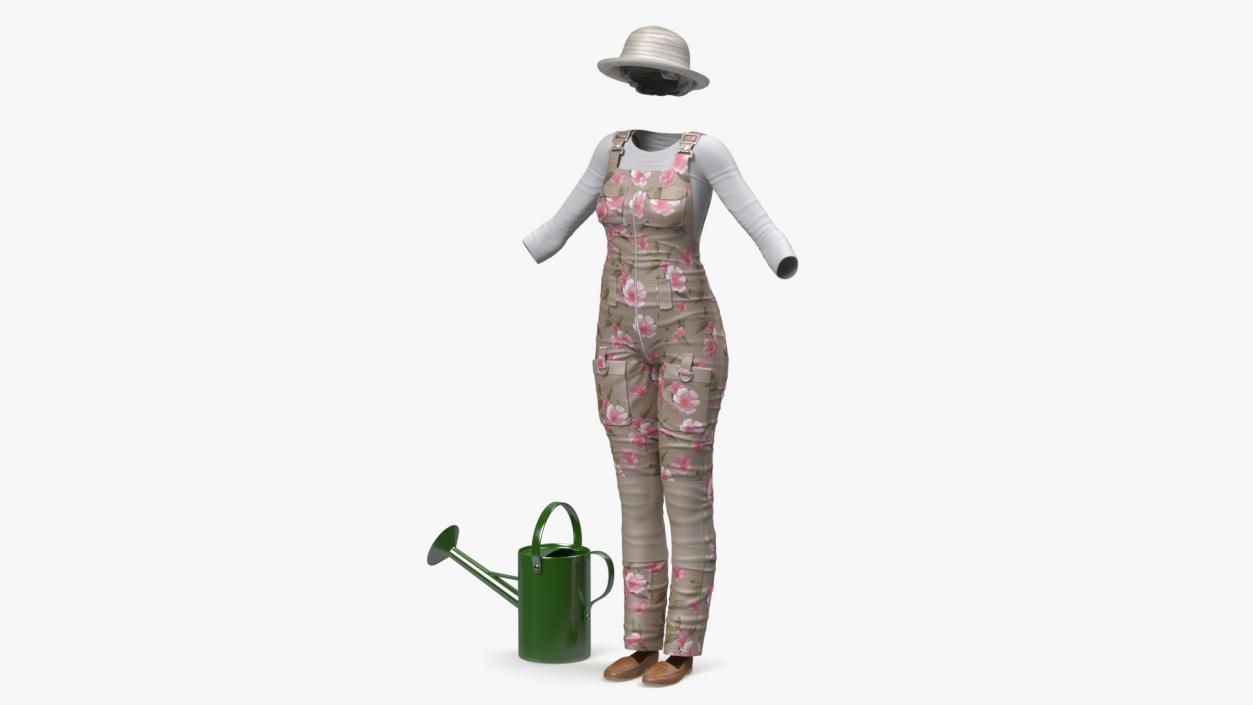 Women Gardener Clothes 3D