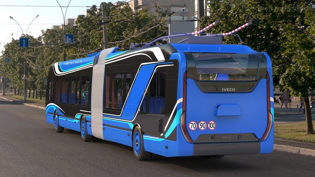 Iveco Crealis IMC Electric Trolleybus 3D