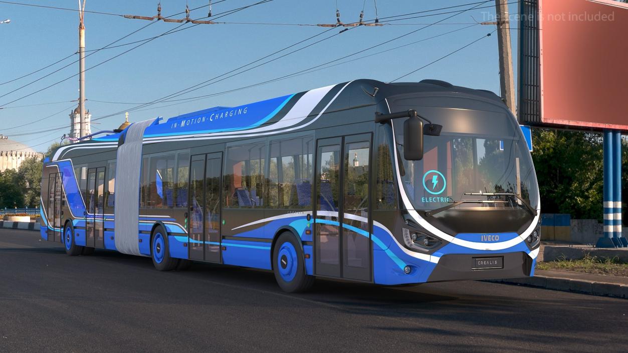 Iveco Crealis IMC Electric Trolleybus 3D