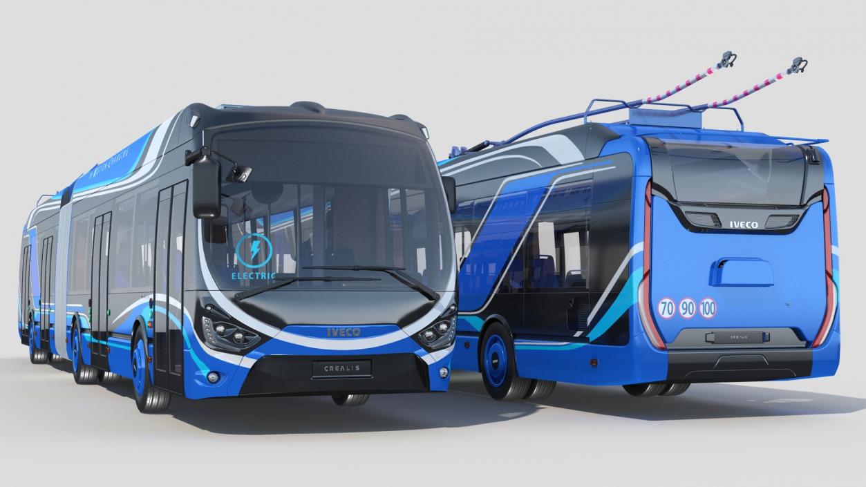 Iveco Crealis IMC Electric Trolleybus 3D