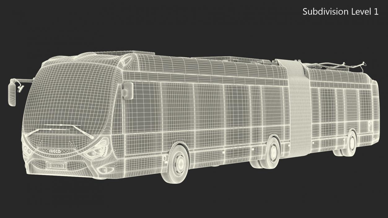 Iveco Crealis IMC Electric Trolleybus 3D