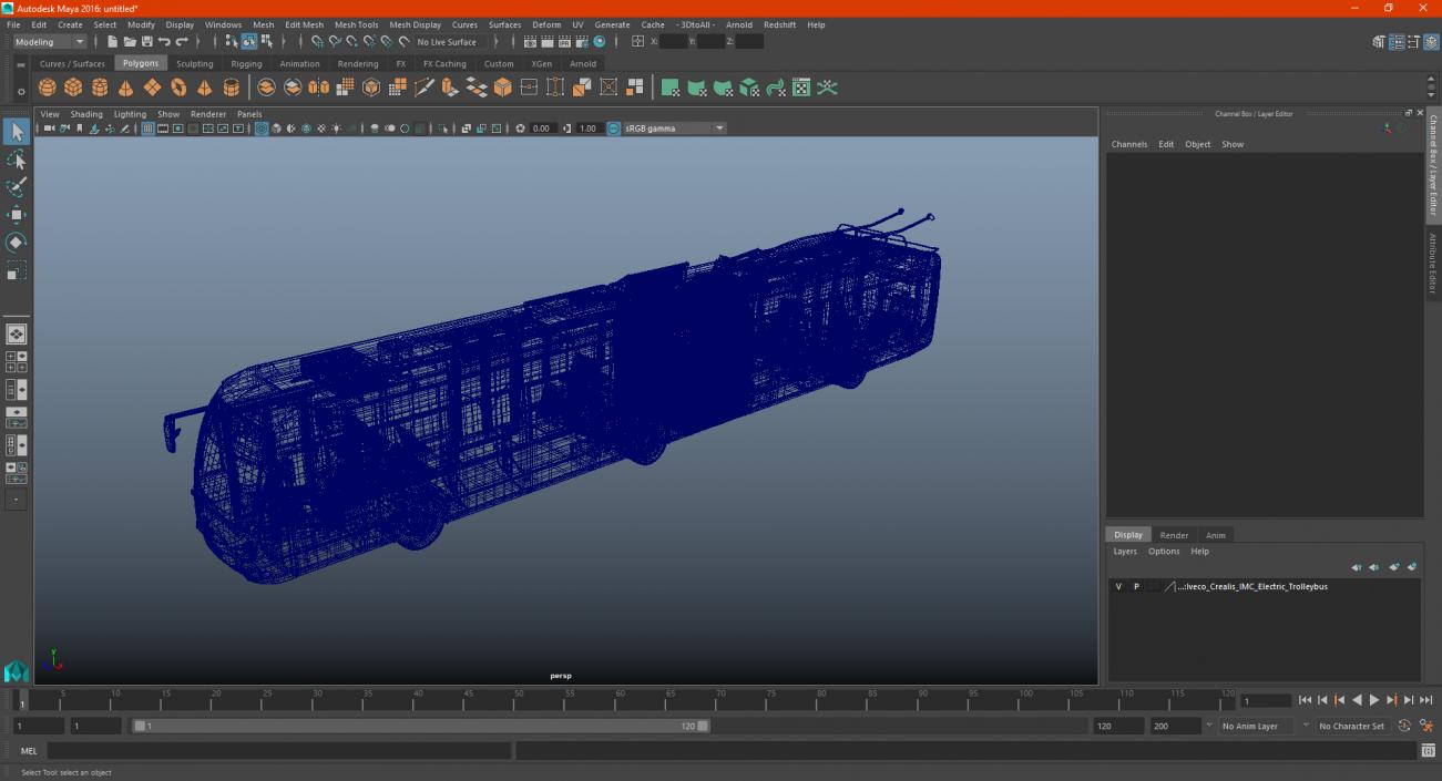 Iveco Crealis IMC Electric Trolleybus 3D