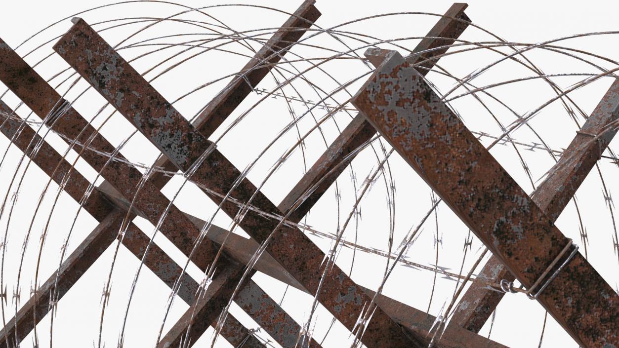 3D Concertina Razor Wire Coil Barrier Old model