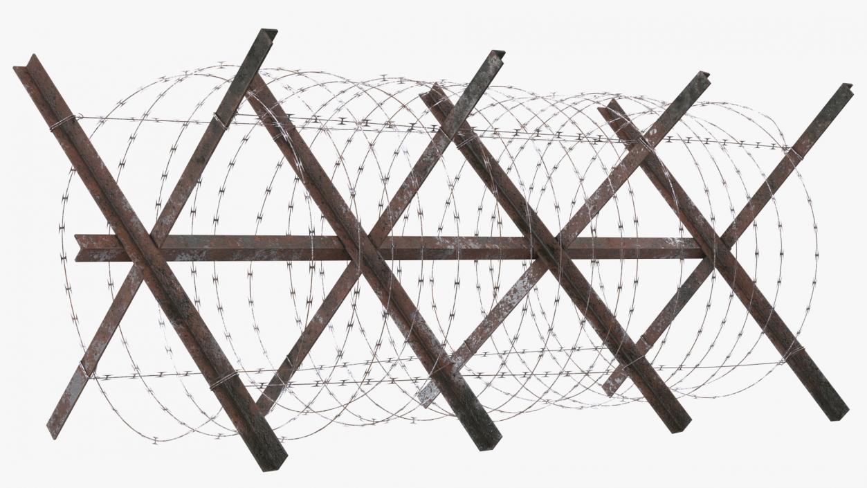 3D Concertina Razor Wire Coil Barrier Old model