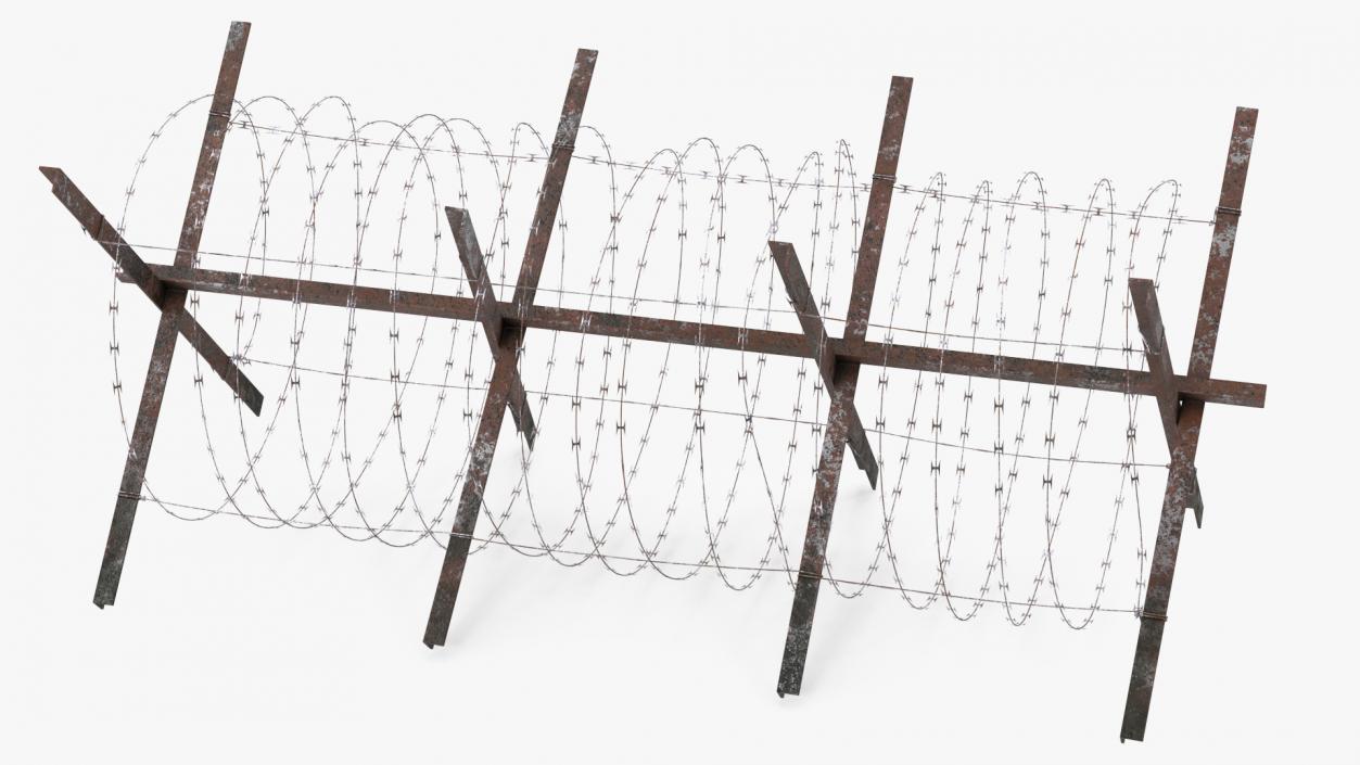 3D Concertina Razor Wire Coil Barrier Old model