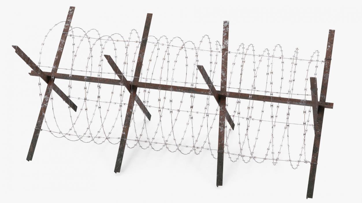 3D Concertina Razor Wire Coil Barrier Old model