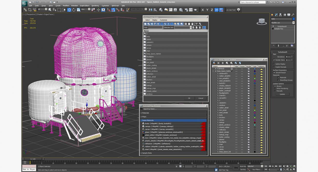 3D Space Habitat Generic