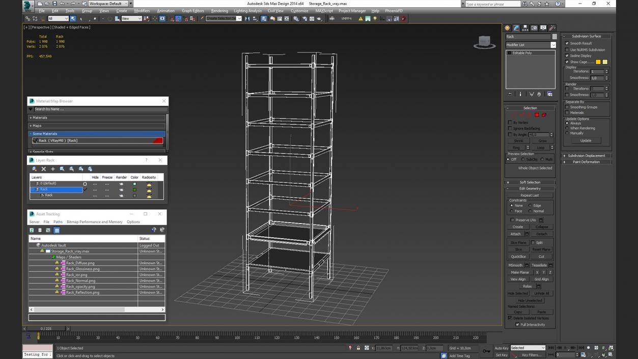 Storage Rack 3D