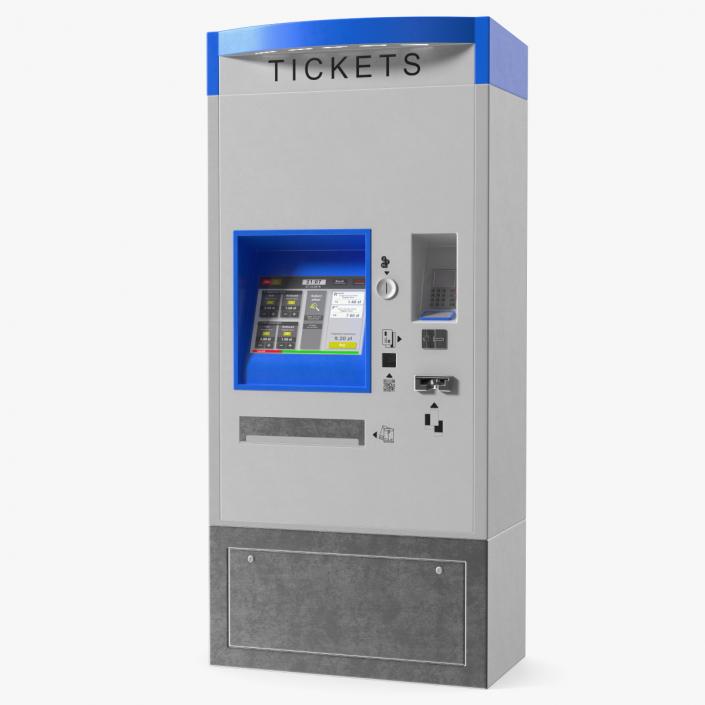 Self Service Ticket Machine 2 3D model