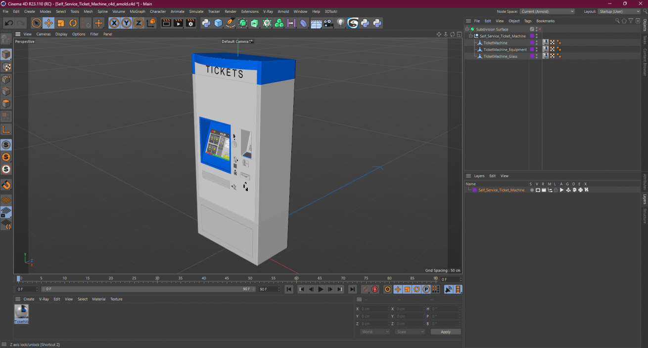 Self Service Ticket Machine 2 3D model