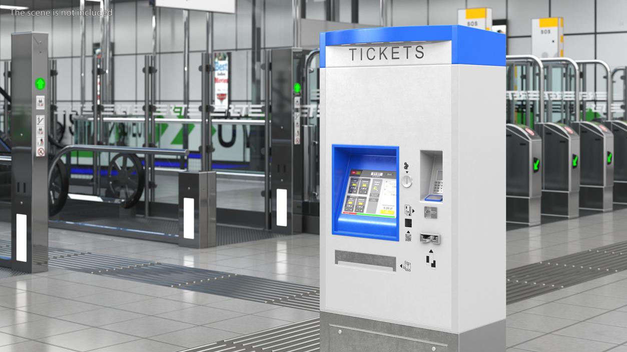 Self Service Ticket Machine 2 3D model