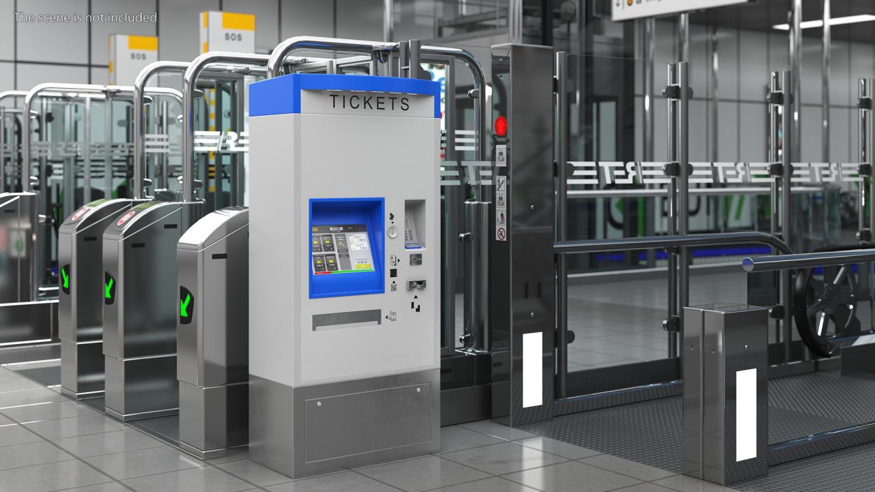 Self Service Ticket Machine 2 3D model