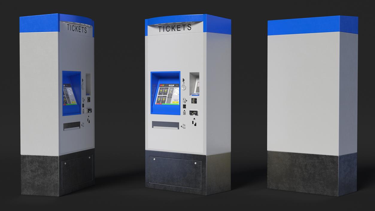 Self Service Ticket Machine 2 3D model